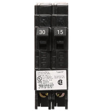 Siemens - 15 Amp Molded Case Circuit Breaker Plug-In - 30/15 Amp - 1 Pole - 120 Volt